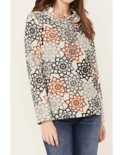 Kavu Women's Bella Coola Lunar Dreams Polar Fleece Sweatshirt -Western Cowboy World 2000378070 900 P3