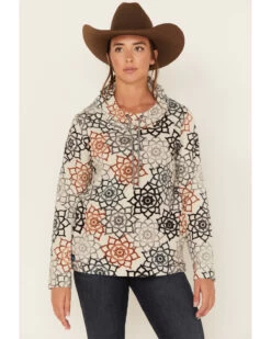 Kavu Women's Bella Coola Lunar Dreams Polar Fleece Sweatshirt -Western Cowboy World 2000378070 900 P5