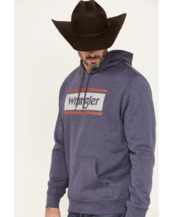 Wrangler Men's Logo Tag Hooded Sweatshirt -Western Cowboy World 2000378471 402 P2