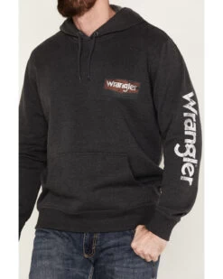 Wrangler Men's Logo Hooded Sweatshirt 8 Wrangler Men's Logo Hooded Sweatshirt -Western Cowboy World 2000378473 001 P3