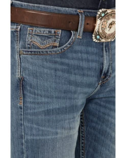 Cody James Men's Light A Shuck Medium Wash Relaxed Bootcut Stretch Denim Jeans -Western Cowboy World 2000381085 413 P2