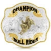 Montana Silversmiths Scalloped Champion Bullriding Belt Buckle -Western Cowboy World 2000381397 040 P1