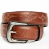 Moonshine Spirit Men's Brown Western Red & Orange Stitch Leather Belt 2 Moonshine Spirit Men's Brown Western Red & Orange Stitch Leather Belt -Western Cowboy World 2000381479 200 P1