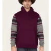 RANK 45 Renegade Striped Sleeve Hooded Sweatshirt 1 RANK 45 Renegade Striped Sleeve Hooded Sweatshirt -Western Cowboy World 2000381674 500 P1
