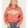 Wrangler Retro Women's Southwestern Print Logo Cropped Long Sleeve Hoodie -Western Cowboy World 2000382594 600 P1
