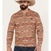 Rock & Roll Denim Men's Southwestern Print Hooded Sweatshirt -Western Cowboy World 2000385202 280 P1