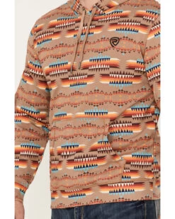 Rock & Roll Denim Men's Southwestern Print Hooded Sweatshirt -Western Cowboy World 2000385202 280 P3