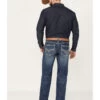 Rock & Roll Denim Men's Medium Wash Straight Reflex Denim Jeans 1 Rock & Roll Denim Men's Medium Wash Straight Reflex Denim Jeans -Western Cowboy World 2000386196 414 P1