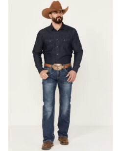 Rock & Roll Denim Men's Medium Wash Straight Reflex Denim Jeans 8 Rock & Roll Denim Men's Medium Wash Straight Reflex Denim Jeans -Western Cowboy World 2000386196 414 P3
