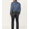 Rock & Roll Denim Men's Revolver Dark Vintage Wash Slim Straight Reflex Denim Jeans -Western Cowboy World 2000386197 416 P1
