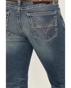 Rock & Roll Denim Men's Revolver Medium Vintage Wash Slim Straight Reflex Denim Jeans 7 Rock & Roll Denim Men's Revolver Medium Vintage Wash Slim Straight Reflex Denim Jeans -Western Cowboy World 2000386198 414 P2