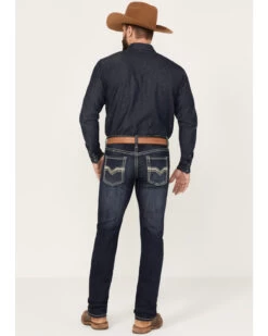 Rock & Roll Denim Men's Rifle Dark Vintage Wash Skinny Reflex Denim Jeans