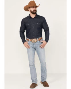 Rock & Roll Denim Men's Revolver Light Vintage Wash Slim Straight Reflex Denim Jeans 8 Rock & Roll Denim Men's Revolver Light Vintage Wash Slim Straight Reflex Denim Jeans -Western Cowboy World 2000386200 412 P3
