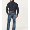 Rock & Roll Denim Men's Pistol Medium Vintage Wash Bootcut Reflex Denim Jeans -Western Cowboy World 2000386203 414 P1