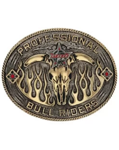 Montana Silversmiths PBR Open Flames Buckle
