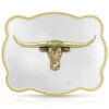 Montana Silversmiths Sunset Waters Longhorn Classic Belt Buckle