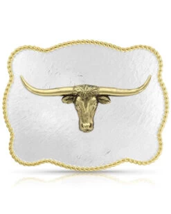Montana Silversmiths Sunset Waters Longhorn Classic Belt Buckle