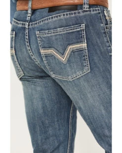 Rock & Roll Denim Men's Revolver Light Vintage Wash Slim Straight Stretch Reflex Denim Jeans -Western Cowboy World 2000387627 412 P2