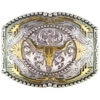 Cody James Men's Antique Silver & Gold Longhorn With Arrows Belt Buckle -Western Cowboy World 2000389037 040 P1