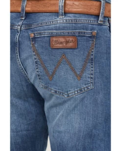 Wrangler Retro Men's Fresian Light Wash Slim Bootcut Stretch Jeans -Western Cowboy World 2000394533 412 P4