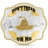 Montana Silversmiths Two-Tone Don't Tread On Me Scalloped Buckle -Western Cowboy World 2000396040 040 P1