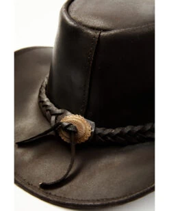 Bullhide Kids' Cedar Grove Leather Outback Hat -Western Cowboy World 282B40 7010 P2