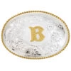 Montana Silversmiths Men's Initial "B" Buckle -Western Cowboy World 290405 03 P1
