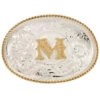 Montana Silversmiths Men's Initial "M" Buckle