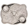 Montana Silversmiths Men's Antiqued Buffalo Nickel And Skull Buckle -Western Cowboy World 290921 03 P1