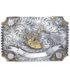 AndWest Men's Floral Elk Two-Tone Belt Buckle 2 AndWest Men's Floral Elk Two-Tone Belt Buckle -Western Cowboy World 290A94 SA P1