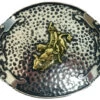 AndWest Vintage "Escalante" Two-Tone Bull Rider Buckle -Western Cowboy World 290B36 SA P1