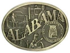Montana Silversmiths Alabama State Heritage Attitude Belt Buckle
