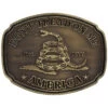 Montana Silversmiths Men's American Gadsden Don't Tread On Me Heritage Attitude Belt Buckle -Western Cowboy World 290C22 15 P1