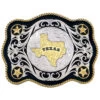 Montana Silversmiths Men's Sheridan Style Texas State Western Belt Buckle -Western Cowboy World 290D45 94 P1