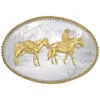 Montana Silversmiths Etched Mountains Pack Horse & Rider Western Belt Buckle -Western Cowboy World 290D57 94 P1
