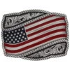 Montana Silversmiths Men's Classic Painted Waving Flag Buckle -Western Cowboy World 290F54 03 P1