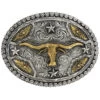 Cody James Men's Oval Longhorn Belt Buckle 2 Cody James Men's Oval Longhorn Belt Buckle -Western Cowboy World 290F58 03 P1