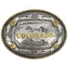 Cody James Men's Antiqued Colorado Oval Belt Buckle -Western Cowboy World 290F66 94 P1